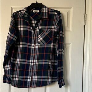 Women’s Magellan Outdoors Plaid Button Down Shirt - Blue, Red, Green